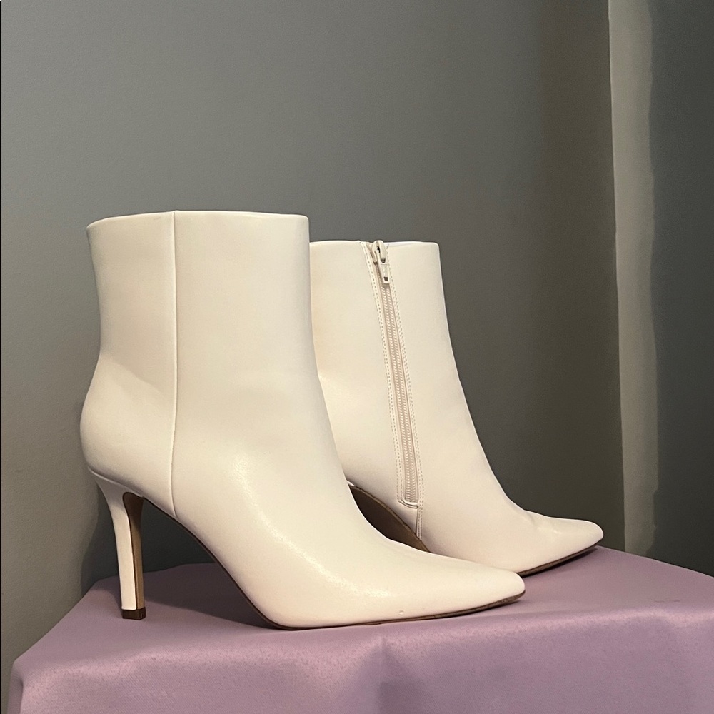 a new day Cream Heeled Boots